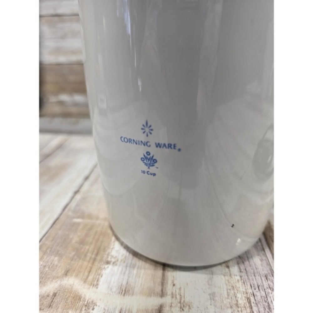 Vintage Corning Ware Blue Cornflower 10 Cup Electric Coffee Percolator P-121 - Picture 3 of 14